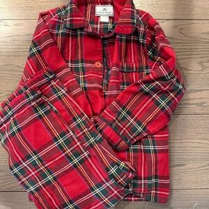 Petite Plume Flannel Plaid Pajama Set